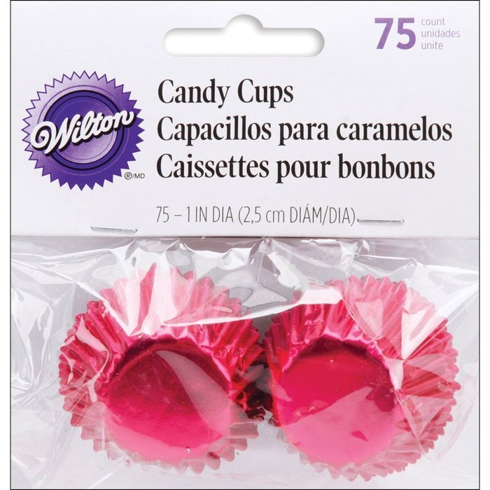 Wilton Candy Cups, 1-Inch, Red Foil, 75-Pack