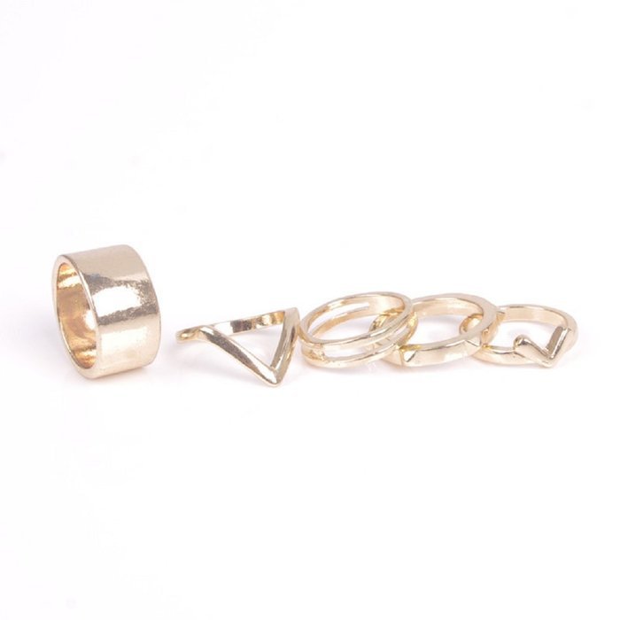 AutumnFall&reg; Fashion Joint Knuckle Nail Ring Set OF Five Rings