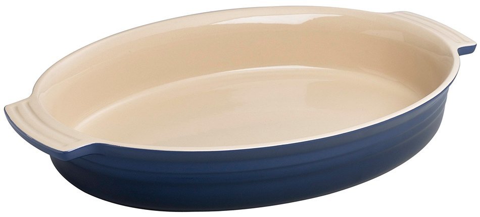 Le Creuset Stoneware 14-Inch Oval Baking Dish, Cherry