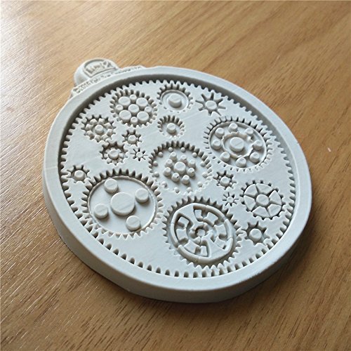 "Steampunk Gears Silicone Fondant Cake Mold Cupcake Mould Chocolate Baking Tools for Cakes" shopping N4