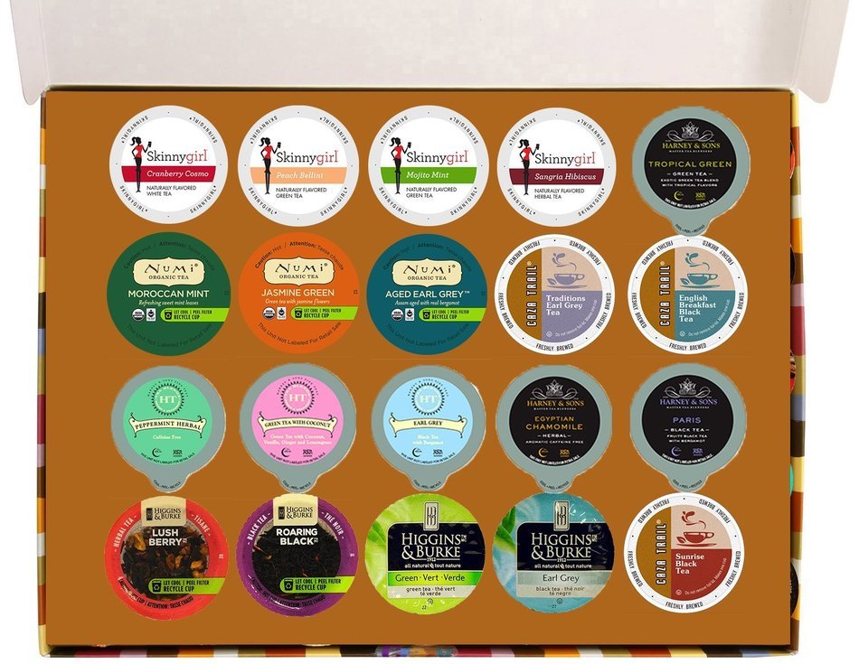 Tea Deluxe Variety Count for Keurig K-Cup Brewers, 20 Count N11