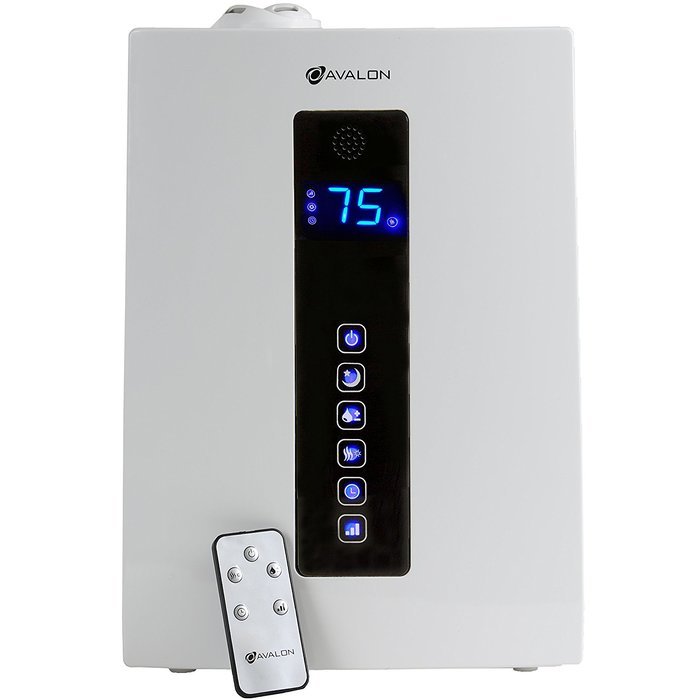 Avalon 5 Liter Ultrasonic Digital Humidifier - Cool/Warm Mist, No Noise, Adjustable Humidity Levels, Remote, Filter... N2