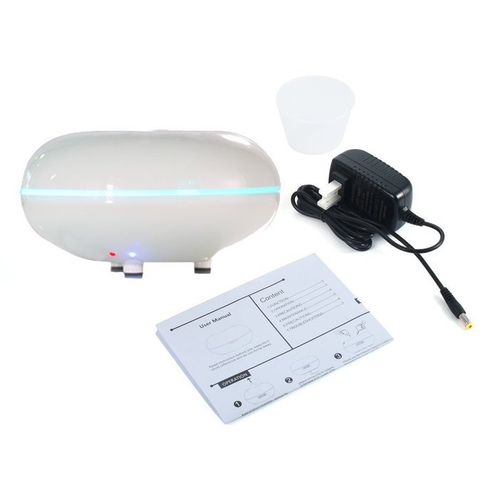 100ml Mini Essential Oil Diffuser Protable Cool Mist Humidifier Ultrasonic Aroma with 7 Color LED for Office Home... N6