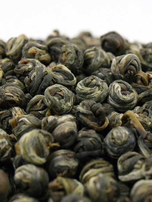 Coastal Tea Company Jasmine Pearls Tea, Naturally Scented Imperial Grade Green Tea, Dragon Pearl, 3.5 Ounce N2
