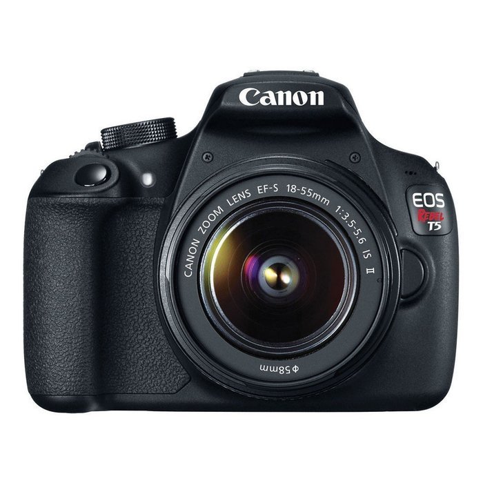 Canon EOS Rebel T5 Digital SLR 18MP Camera with EF-S 18-55mm IS II Lens New USA N2