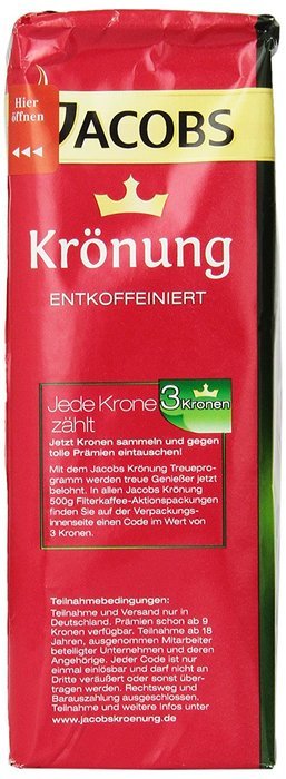 Jacob's Coffee Jacobs Kronung Free, 17.6-Ounce (Pack of 3) N3