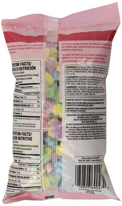 Wilton 1006-9047 Baby Feet Favor Candy, 12-Ounce N9