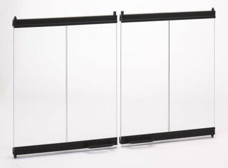 Bi-Fold Black Glass Door - 42"
