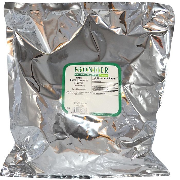 Frontier Natural Products Elder European Flowers Whole -- 16 oz
