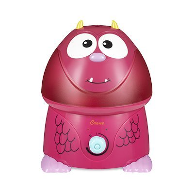 Crane Adorable Ultrasonic Cool Mist Humidifier - Pink Monster