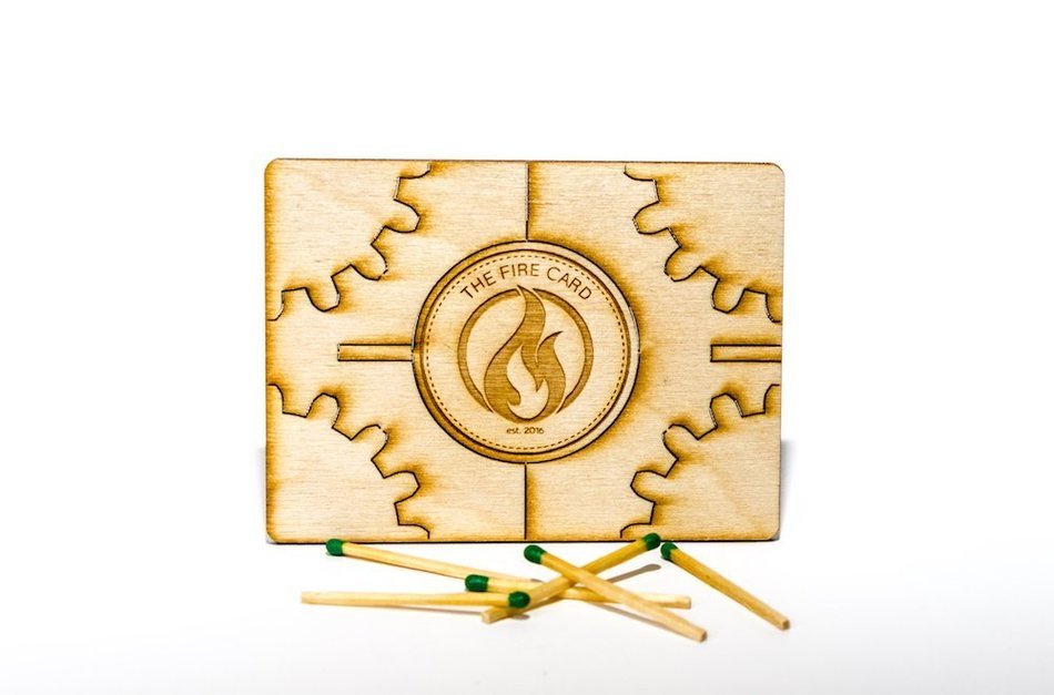 The Fire Card - Start Your Fire With Style - Beautiful Quick Fire Starter For Camping, Fireplace or Backyard Fire... N6