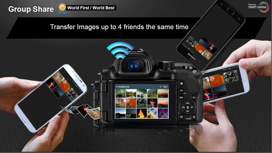 Samsung NX Mini 20.5MP CMOS Smart WiFi & NFC Mirrorless Digital Camera with 9-27mm Lens and 3" Flip Up LCD Touch... N12