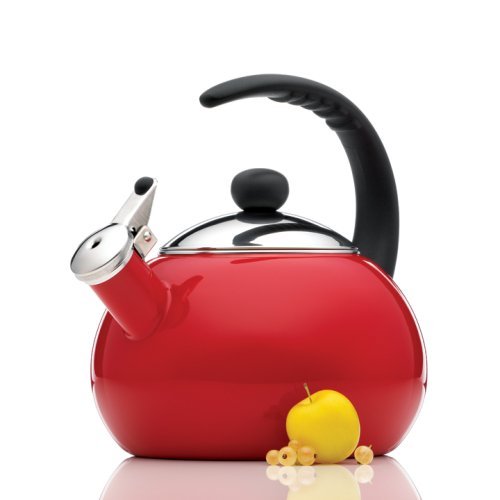 Farberware Luna 2-1/2-Quart Teakettle, Red