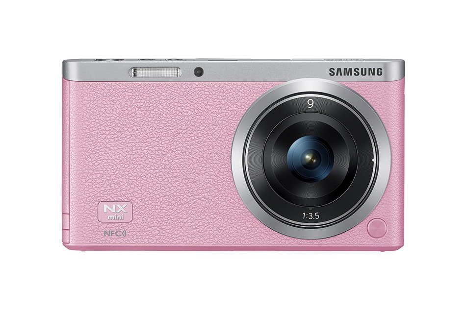 Samsung NX Mini 20.5MP CMOS Smart WiFi & NFC Mirrorless Digital Camera with 9-27mm Lens and 3" Flip Up LCD Touch... N22