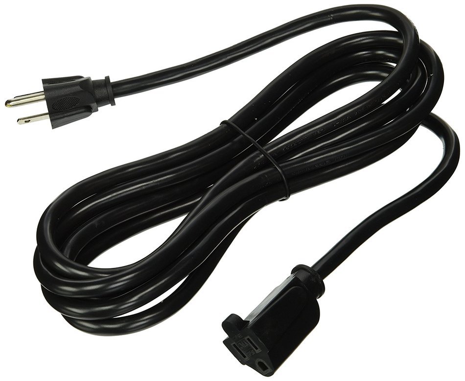 EDragon Power Extension Cord, Black, SJT, 14 AWG, 3 Conductor, 15 Amp ...