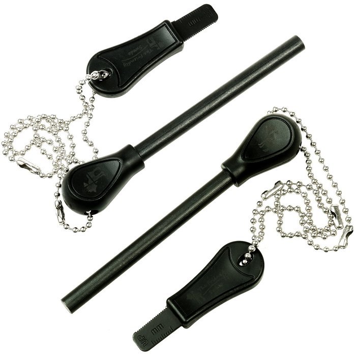 The Friendly Swede Magnesium Alloy Emergency Easy Grip Fire Starter (2 Pack) N3