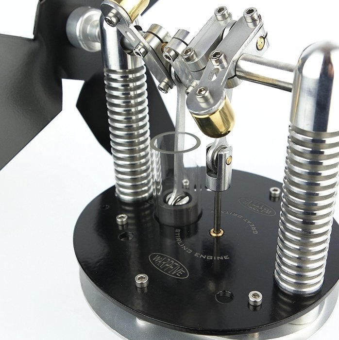 Heat Powered Stove Top Fan for wood multi-fuel coal - WARPFIVE STEELHEAD Eco Stirling engine N2