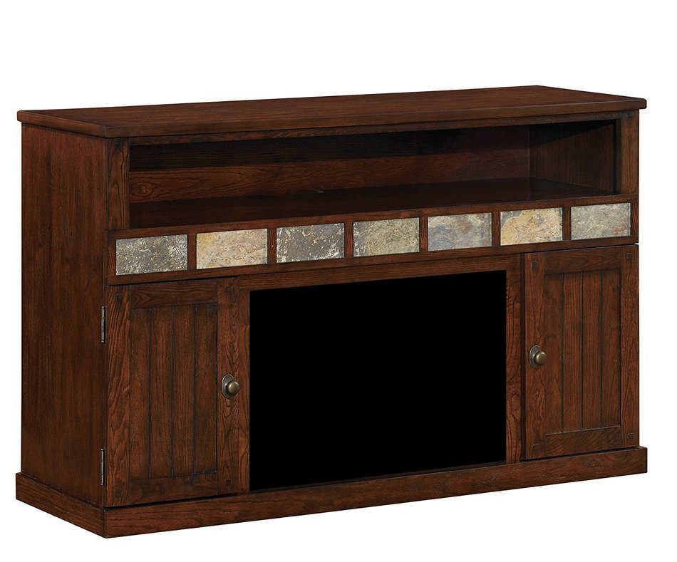 ClassicFlame 26MM1754-O128 Margate TV Stand for TVs up to 60", Caramel Oak (Electric Fireplace Insert sold separately) N2
