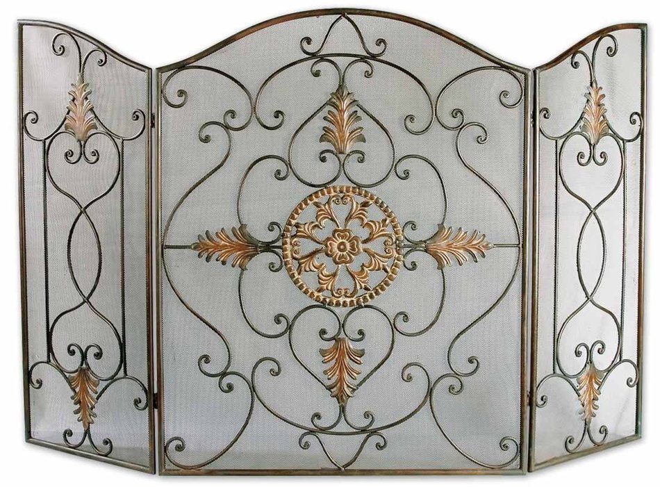 Uttermost Egan Wrought Iron Fireplace Screen