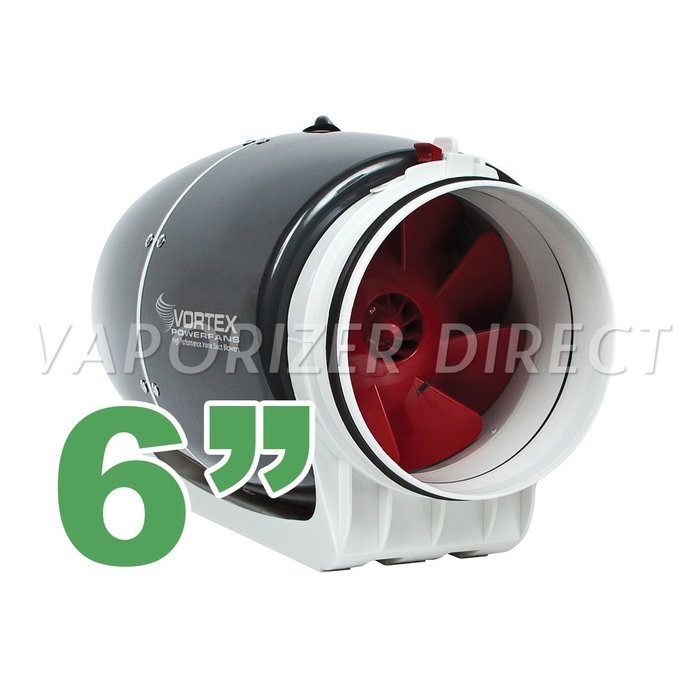 6" inch Vortex S Line S-600 Power Fan 347 CFM by Atmosphere + VenTech Variable Fan Speed Controller N4
