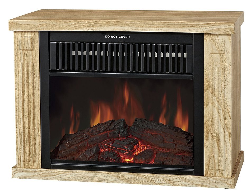 AKDY&reg; 13" Mini Freestanding Portable 2 Setting Electric Fireplace (White) N11