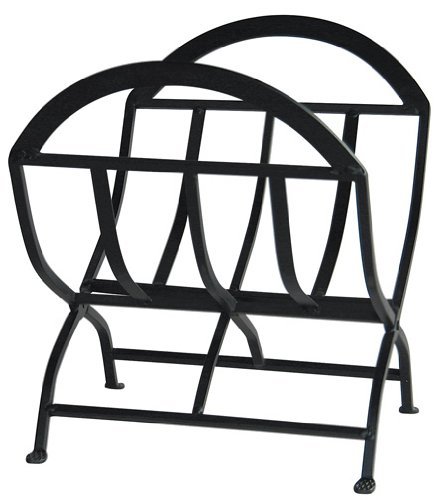 Uniflame, W-1038, Black Wrought Iron Log Rack