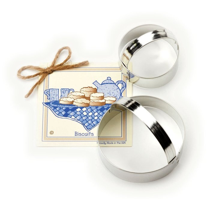 Biscuit Circles Cookie and Fondant Cutter - Ann Clark - 3.6 Inches - US Tin Plated Steel