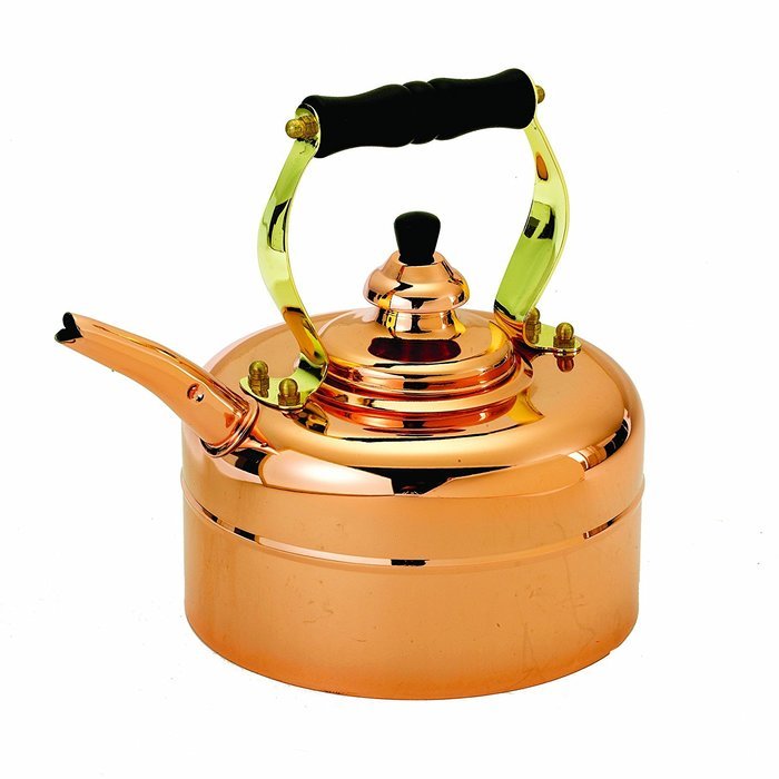 Old Dutch 868 Tri-Ply Copper Windsor Whistling Teakettle, 3-Quart