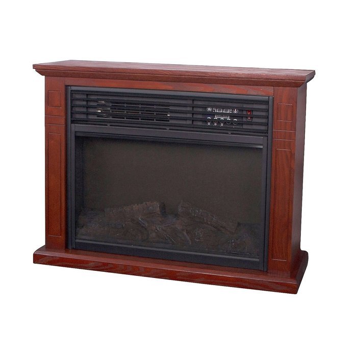 Fanala 1500W Quartz Infrared Electric Fireplace Heater with Remote Function 1800 sq.ft N7
