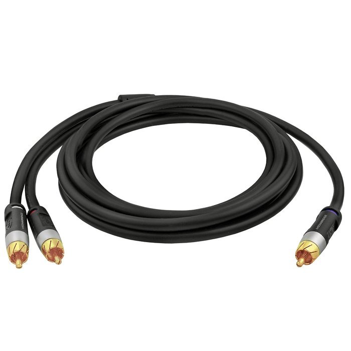 Mediabridge ULTRA Series RCA Y-Adapter (15 Feet) - 1-Male to 2-Male for Digital Audio or Subwoofer - Dual Shielded... N4