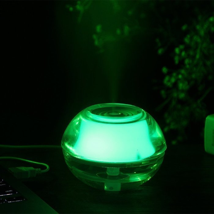 Portable Cool Air Humidifier with USB Cable - It's Also a Cute Crystal Night Light - Small Mini Portable Lightweight... N5
