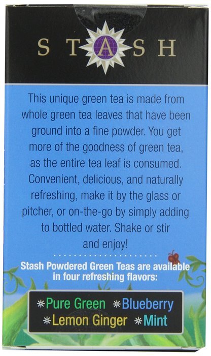 Stash Powdered Green Iced Tea, Blueberry, 10 Count N6