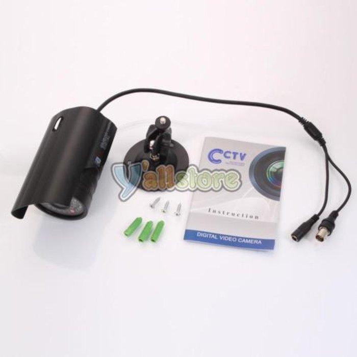 Youzee 1200TVL HD 6mm Lens IR Night Vision Outdoor Waterproof CCTV Security Camera N5
