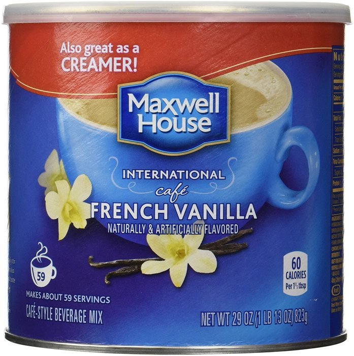 Maxwell House International Coffee French Vanilla Cafe, 29 Ounce Cans N3