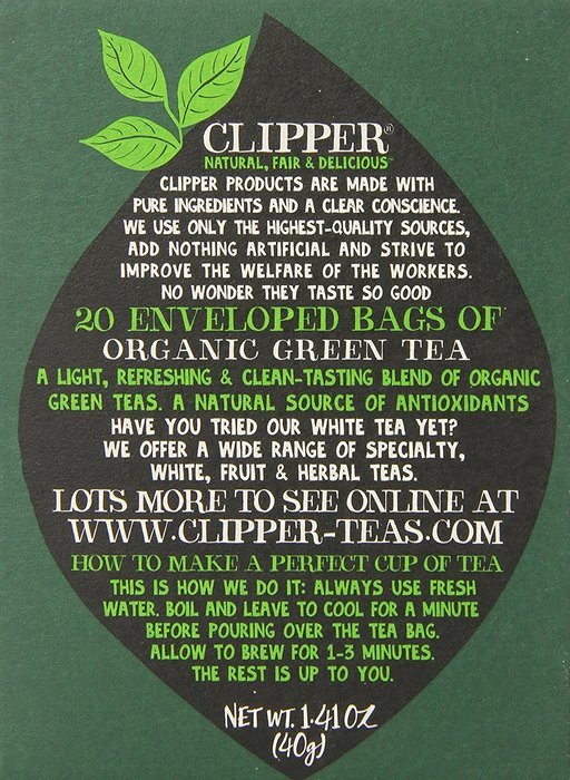 Clipper Fair Trade Organic Earl Grey Tea, 20-Count (Pack of 6) N15