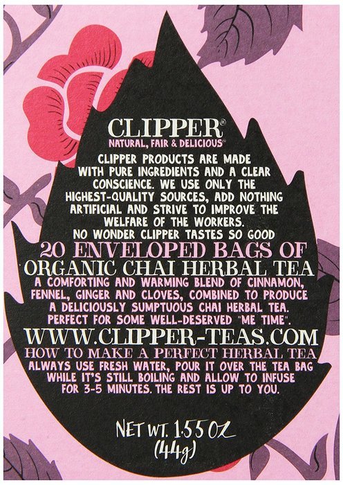 Clipper Fair Trade Organic Earl Grey Tea, 20-Count (Pack of 6) N16