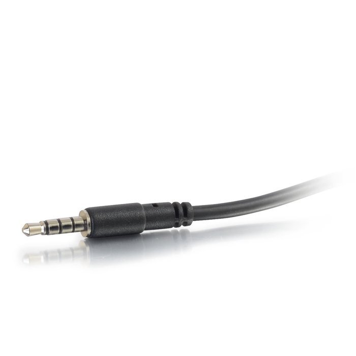 C2G / Cables To Go 27394 4-Pin 3.5mm Microphone and Headphone Breakout Adapter Y-Cable (6 Inch)