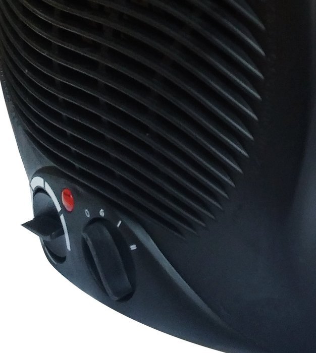 Premium 2 in 1 Portable Fan Heater Black Adjustable Thermostat Radiant Electric Indoor Outdoor N2