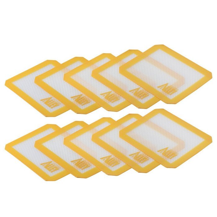 Silicone Alley, 10 Non-stick Silicone Mat Pad, Small Rectangle 5 X 4 Inch, Blue N8