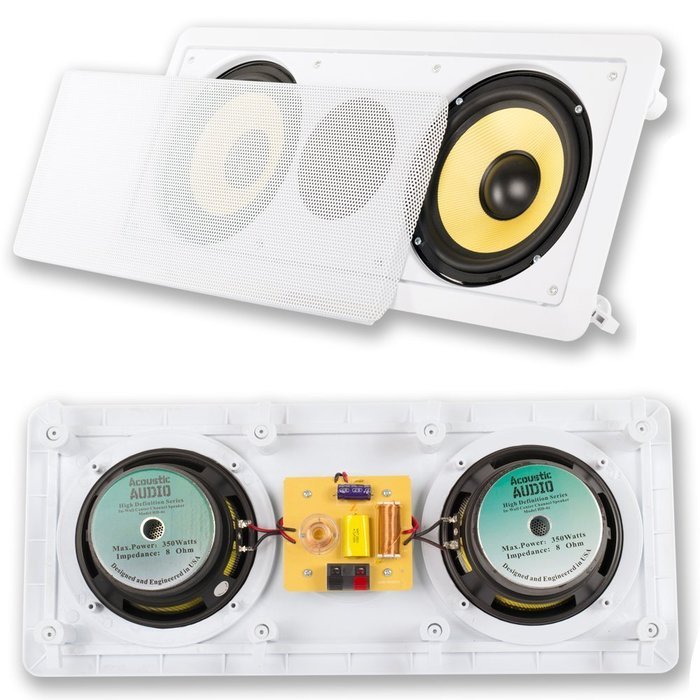 Acoustic Audio HD726 7.2 Home Theater Speaker System (White) N6