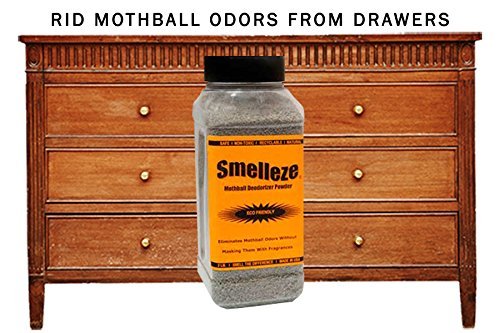 SMELLEZE Natural Moth Ball Odor Remover Deodorizer: 50 lb. Granules Rids Mothball Vapors N4