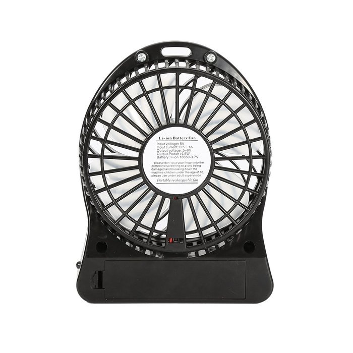 Portable Mini Table Fan with LED Light SiFree 3 Speeds Rechargeable Desktop Air Cooler (White) N2