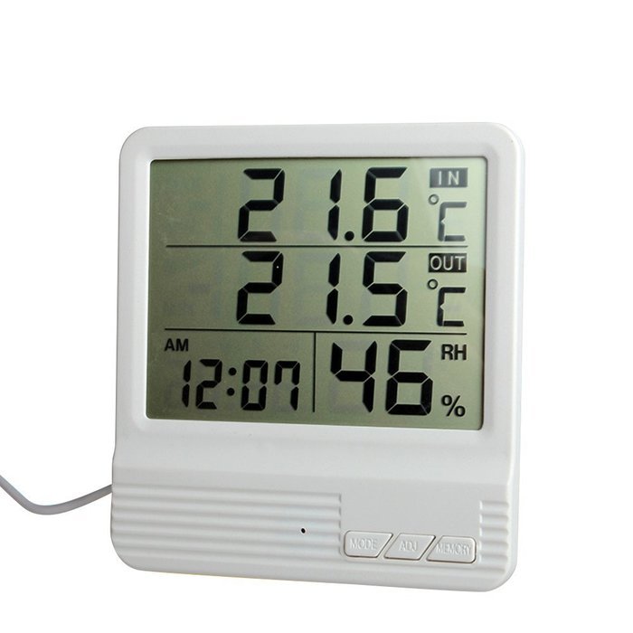 Cute Home Electronic Digital Large LCD Screen Standing/Hanging Type Household Indoor/Outdoor Ther mometer Humidimty... N3