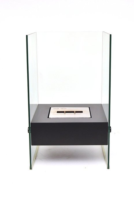 Chic Fireplaces Bismarck Luxury Ventless Black Free Standing Modern Bio-ethanol Fireplace Stainless Steel Burner... N3