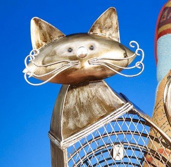 Decorative Table Fan - Cat Design - Handcrafted Steel N2