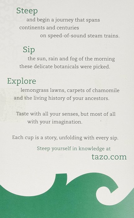 Tazo Herbal Tea Spicy Ginger 20 Bags N3