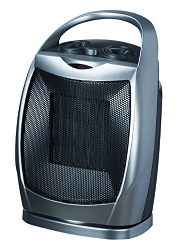 Homeleader HL200C3H Oscillating Ceramic Portable Electric Space Heater with Adjustable Thermostat