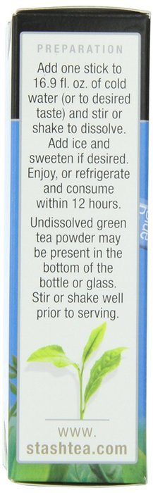 Stash Powdered Green Iced Tea, Blueberry, 10 Count N9