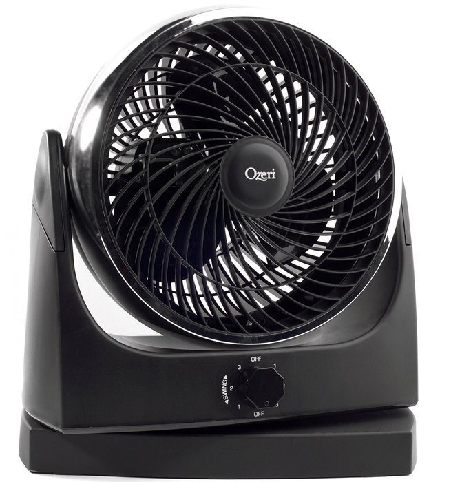Ozeri Brezza Oscillating 10" High Velocity Desk Fan N2