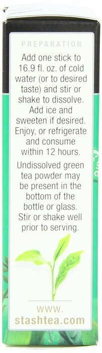 Stash Powdered Green Iced Tea, Blueberry, 10 Count N12